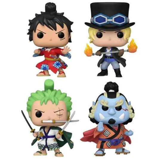 Funko Pop! Animation: One Piece - Set 4 Figure Luffytaro, Sabo, Roronoa Zoro, Jinbe