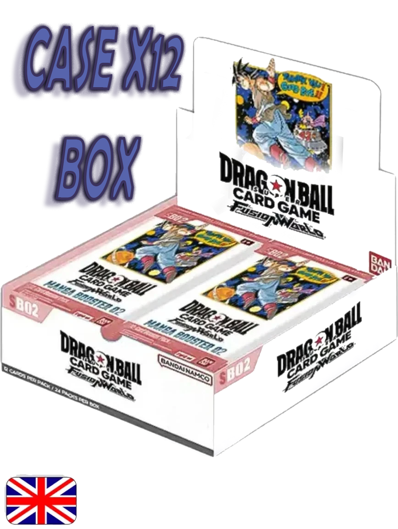 Dragon Ball Fusion World SB-02 Manga Case 12 box 02 TCG Sealed Nuovo ENG