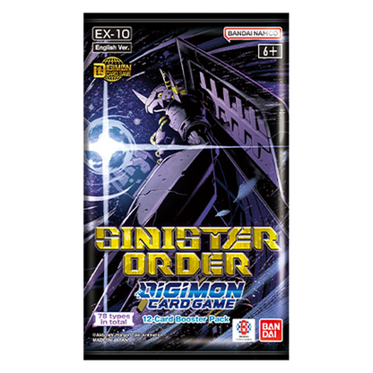 Digimon EX10 Card Game Extra Sinister Order Box ENG - Digimon EX10 Disponibile per l'Acquisto! - OnyTCG