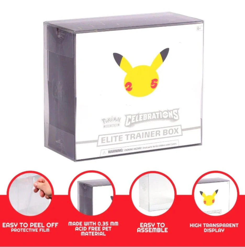 Evoretro - PET Protectors 5-Pack for Booster Boxes / Elite Trainer Boxes Ver. 2 