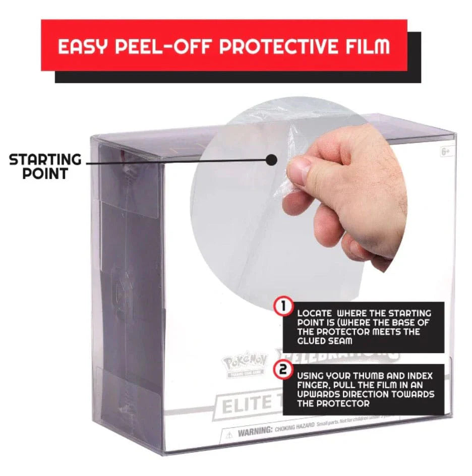 Evoretro - PET Protectors 5-Pack for Booster Boxes / Elite Trainer Boxes Ver. 2 