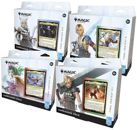 Magic the Gathering - Final Fantasy - Commander Decks Collector's Edition Display (4) - Eng 